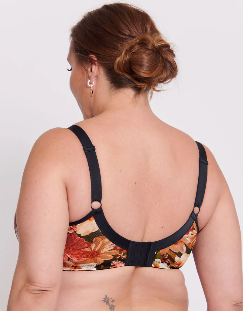 Adella Athena Aura Full Cup Side Support Bra Autumn Floral Print - Image 5