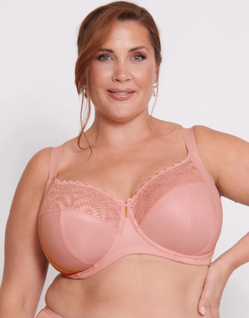 Adella Athena Full Cup Side Support Bra Blush Pink - Image 3