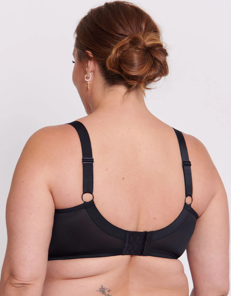 Adella Athena Wild Full Cup Side Support Bra Black - Image 5