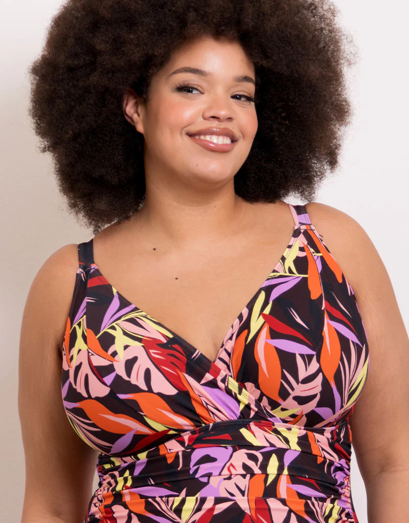 Adella Calypso Plunge Control Swimsuit Multi Print - Image 3