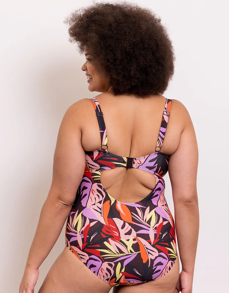 Adella Calypso Plunge Control Swimsuit Multi Print - Image 6