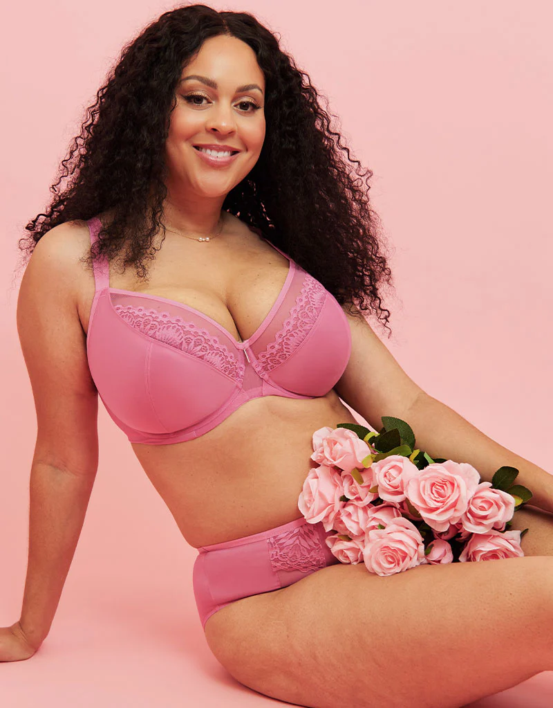 Adella Hera Full Plunge Bra Rose Pink - Image 7