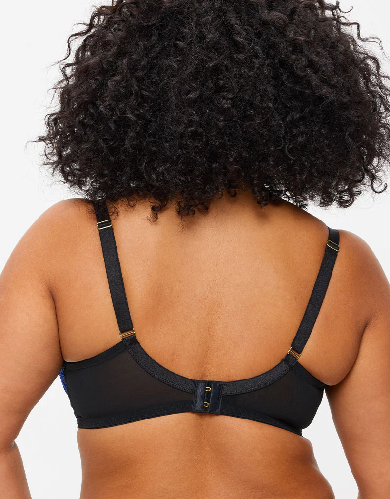 Ann Summers Endless Attraction Balcony Bra Black/Blue - Image 5