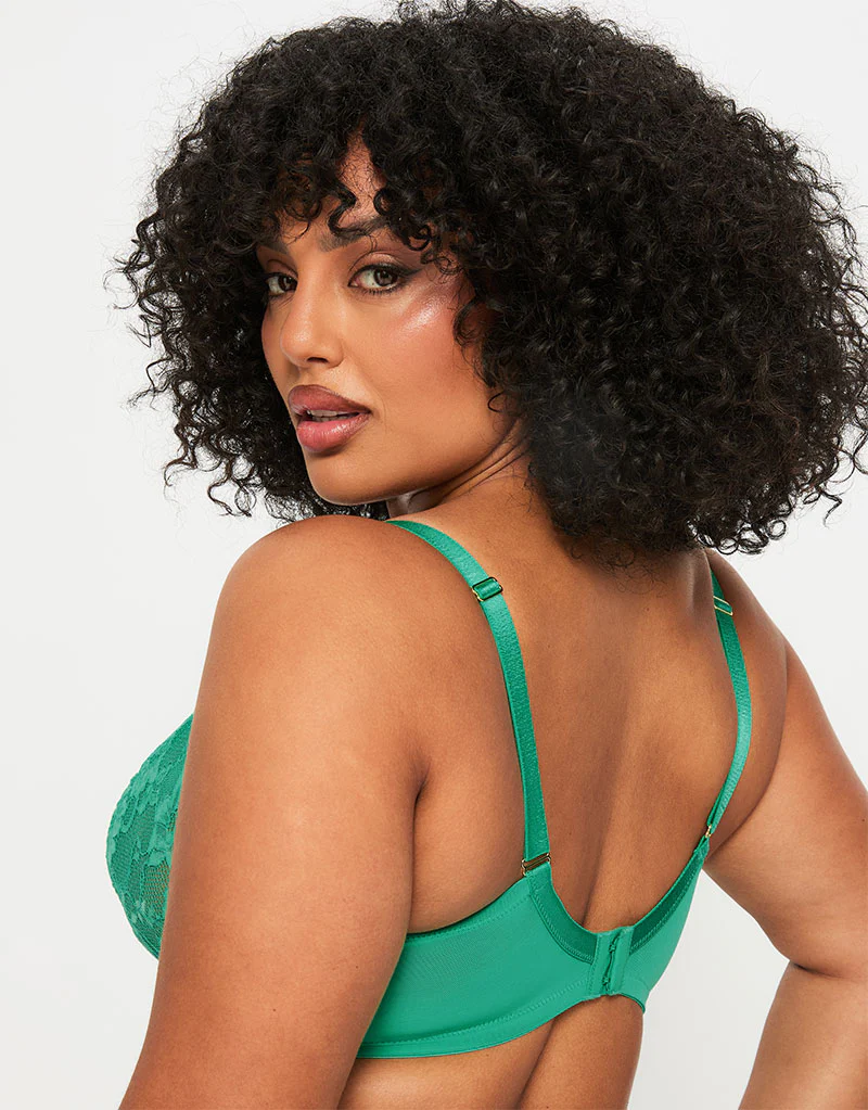 Ann Summers Sexy Lace Plunge Bra Vivid Green - Image 3