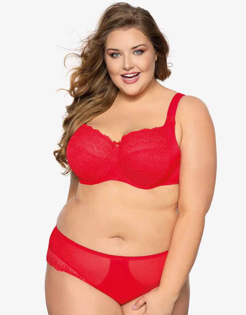 Bella Misteria Lace Fantasy Balconette Bra Red - Image 7