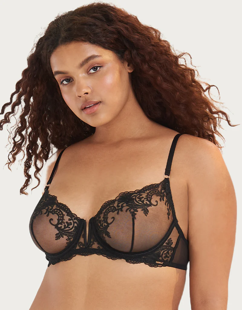 Bluebella Marseille Balcony Bra Black - Image 3