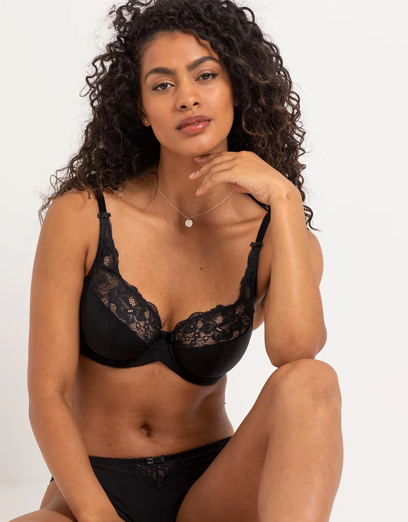 Charnos Flamenco Full Cup Bra Black - Image 6