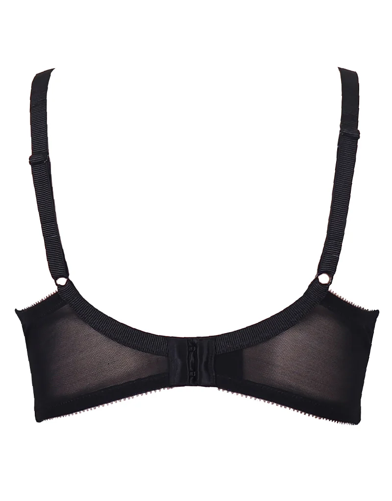 Charnos Rhapsody Underwired Plunge Bra Black/Platinum - Image 5