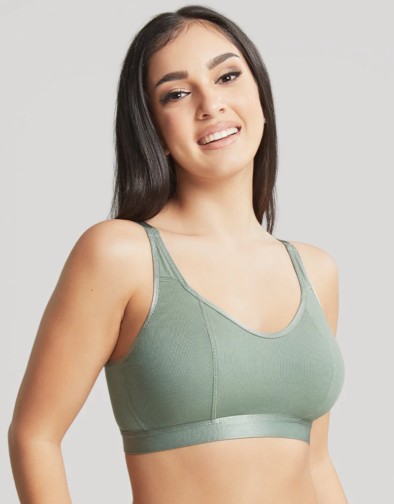 Cleo By Panache Freedom Lounge Non Wired Bralette Khaki - Image 3