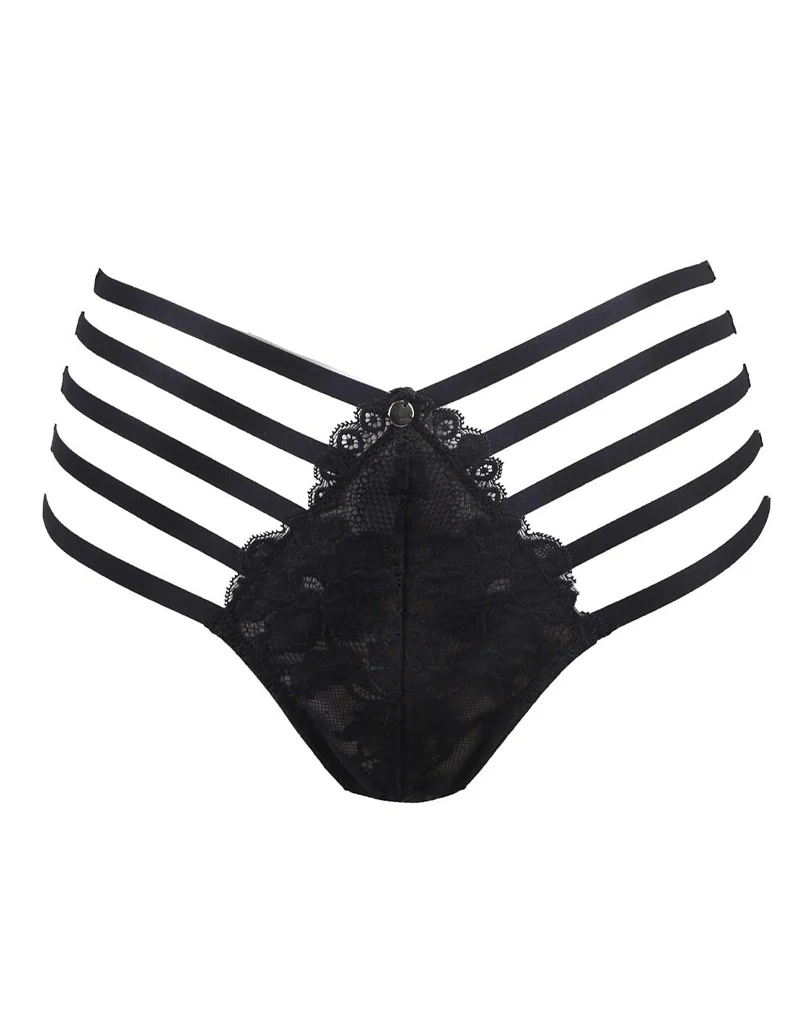 Contradiction by Pour Moi Statement Strapped Brief Black - Image 2