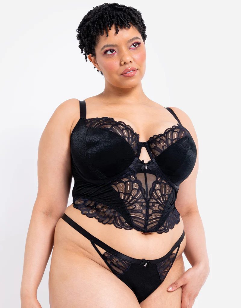 Curvy Kate Boost Bombshell Thong Black Sparkle - Image 3