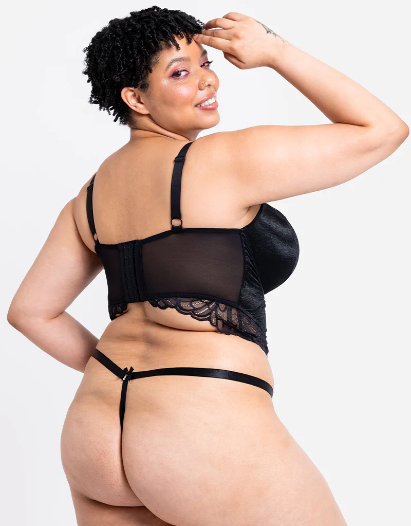 Curvy Kate Boost Bombshell Thong Black Sparkle - Image 4
