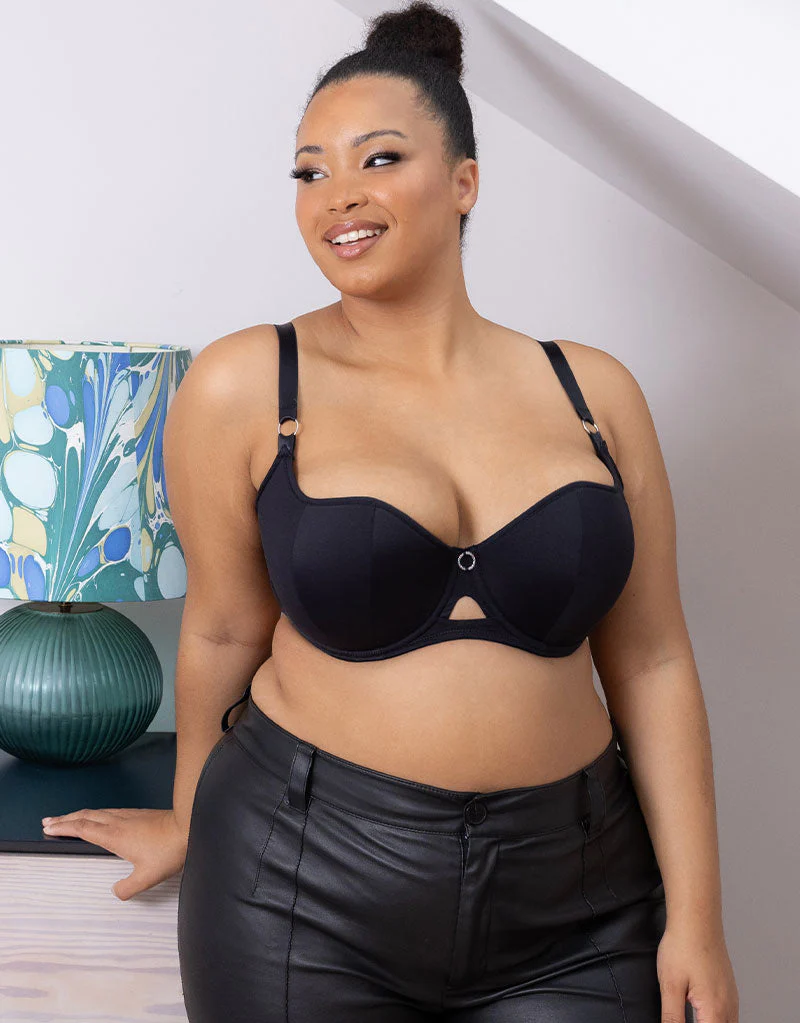 Curvy Kate Boost Me Up Padded Balcony Bra Black - Image 2