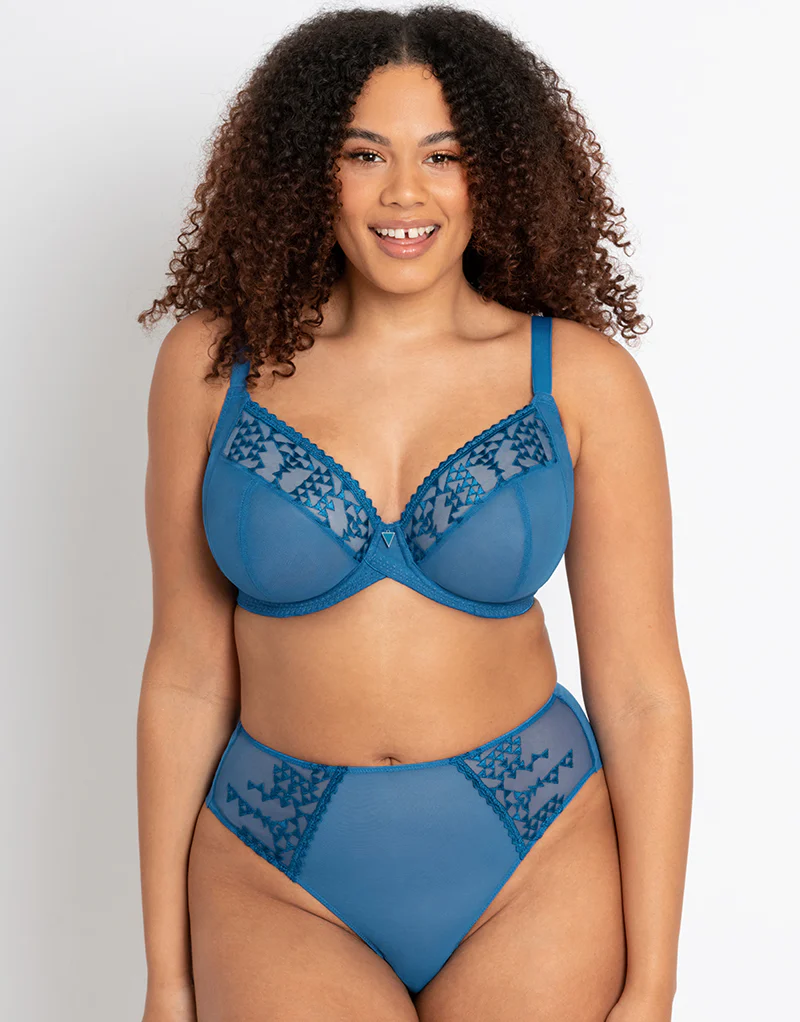 Curvy Kate Centre Stage Deep Thong Blue - Image 3