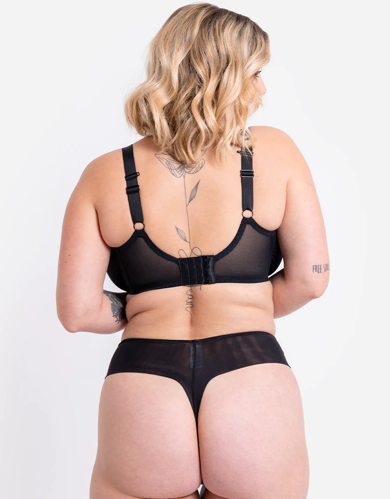 Curvy Kate Centre Stage Full Plunge Side Support Bra Black - Image 7