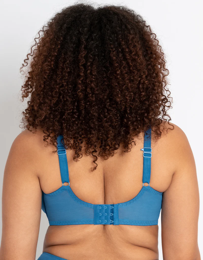Curvy Kate Centre Stage Full Plunge Side Support Bra Blue - Image 6