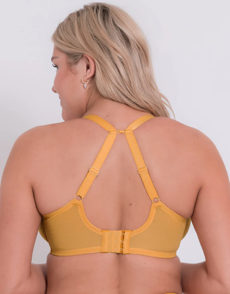 Curvy Kate Centre Stage Full Plunge Side Support Bra Turmeric - Image 5
