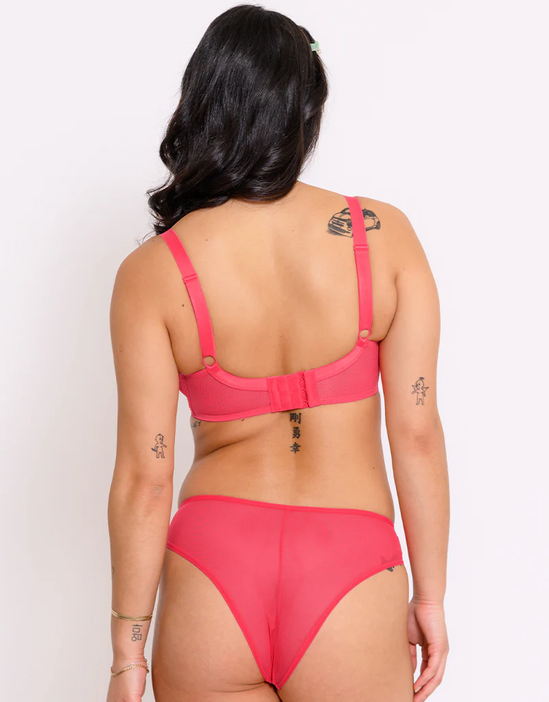 Curvy Kate Cherry Pop Plunge Bra Cherry Glow - Image 6