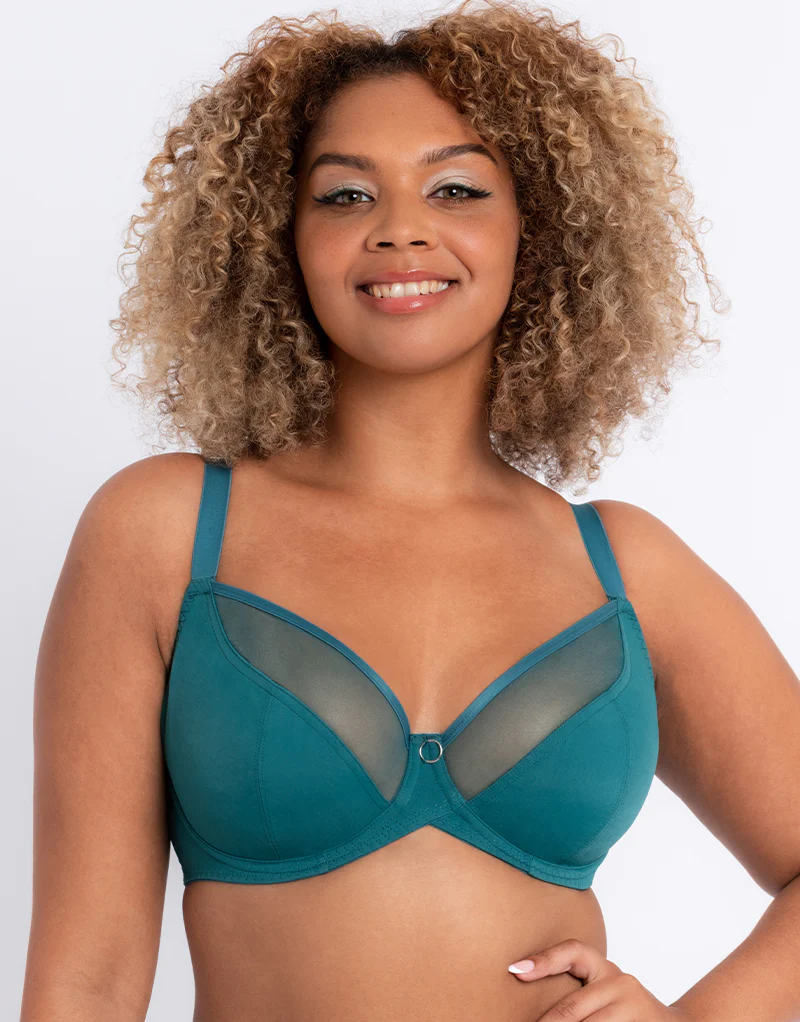 Curvy Kate Daily Balcony Bra Teal - Image 3