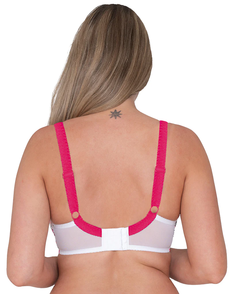 Curvy Kate Doodle Balcony Bra White Print - Image 5