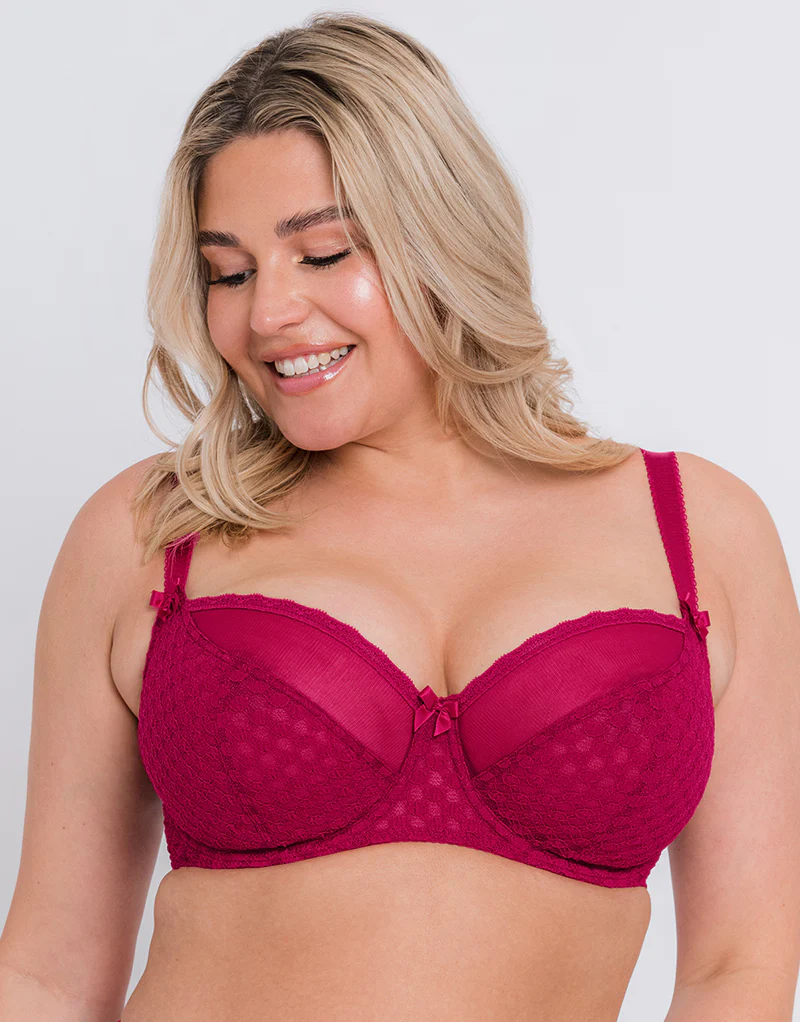 Curvy Kate Dottie Balcony Bra Sangria - Image 2