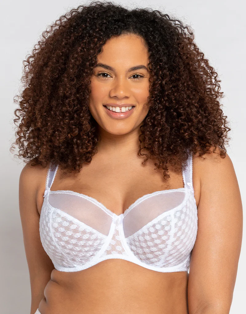 Curvy Kate Dottie Balcony Bra White - Image 3