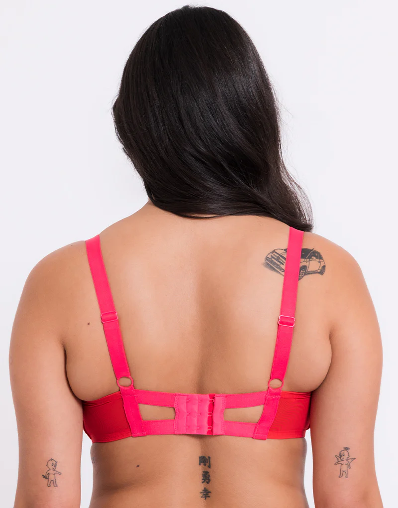 Curvy Kate Elementary Balcony Bra Red/Pink - Image 5