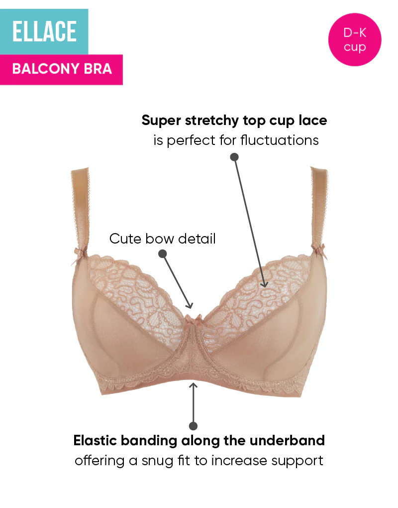 Curvy Kate Ellace Balcony Bra Latte - Image 3