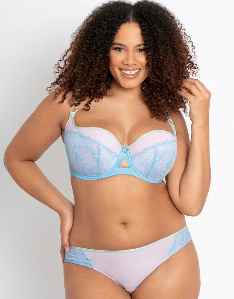 Curvy Kate Emboost Brazilian Brief Blue/Lilac - Image 3