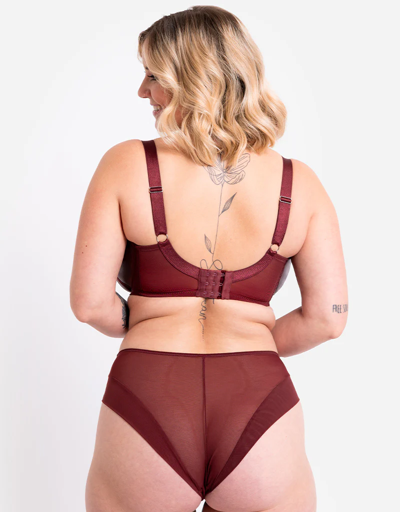 Curvy Kate Enclose High Waist Brief Oxblood - Image 4