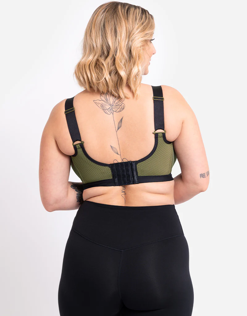Curvy Kate Everymove Wired Multiway Sports Bra Jungle Green/Black - Image 7
