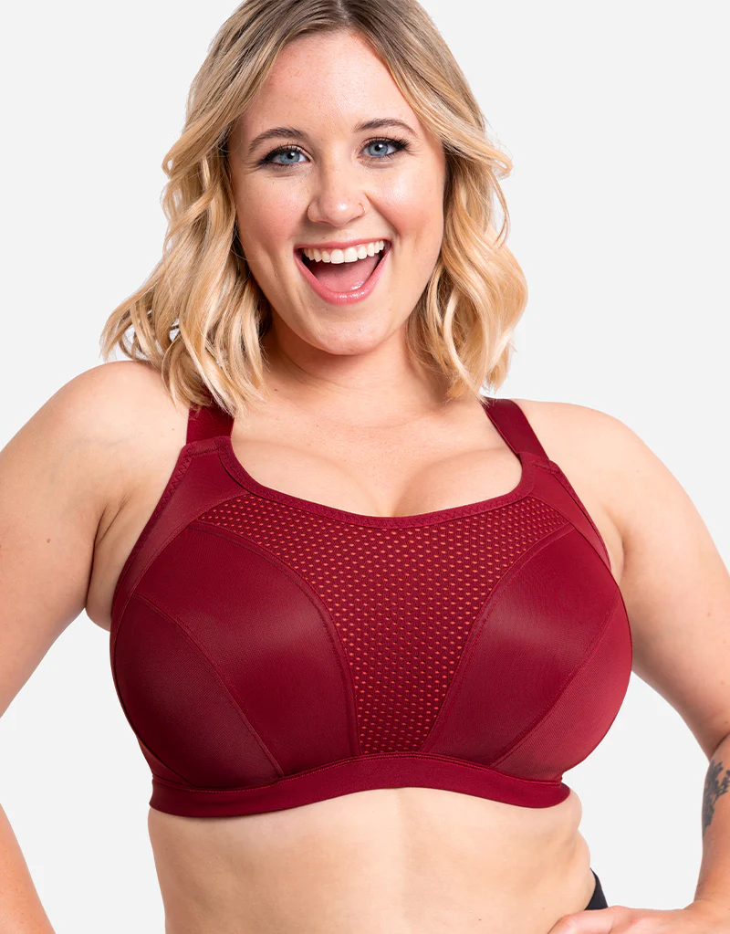 Curvy Kate Everymove Wired Multiway Sports Bra Beet Red/ Coral - Image 6