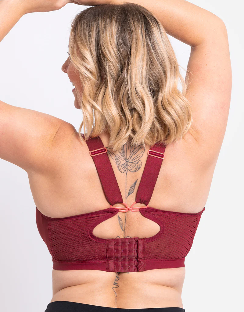 Curvy Kate Everymove Wired Multiway Sports Bra Beet Red/ Coral - Image 8