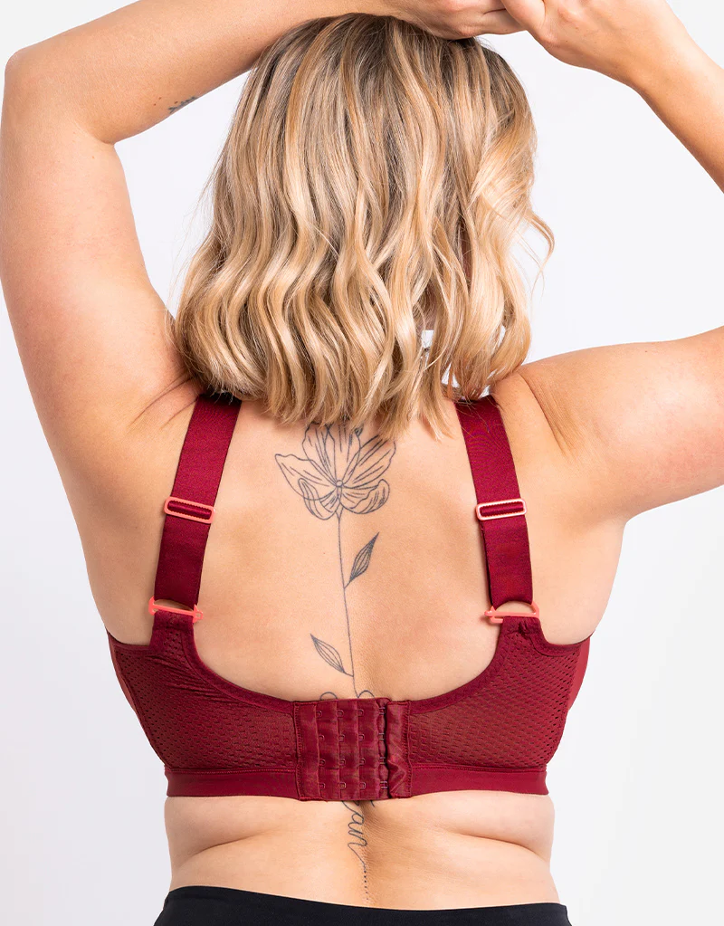 Curvy Kate Everymove Wired Multiway Sports Bra Beet Red/ Coral - Image 9