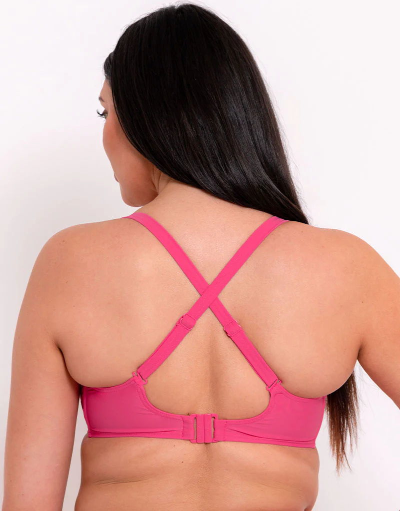 Curvy Kate First Class Multiway Balcony Bikini Top Pink - Image 5