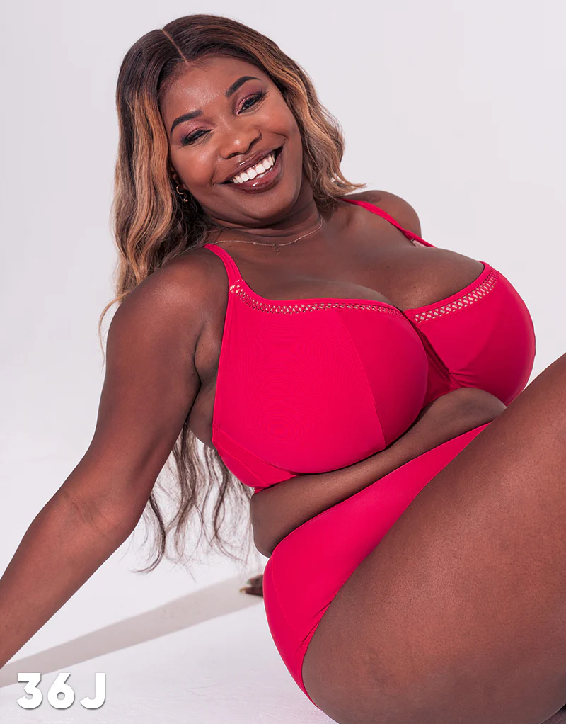 Curvy Kate First Class Multiway Balcony Bikini Top Red - Image 8