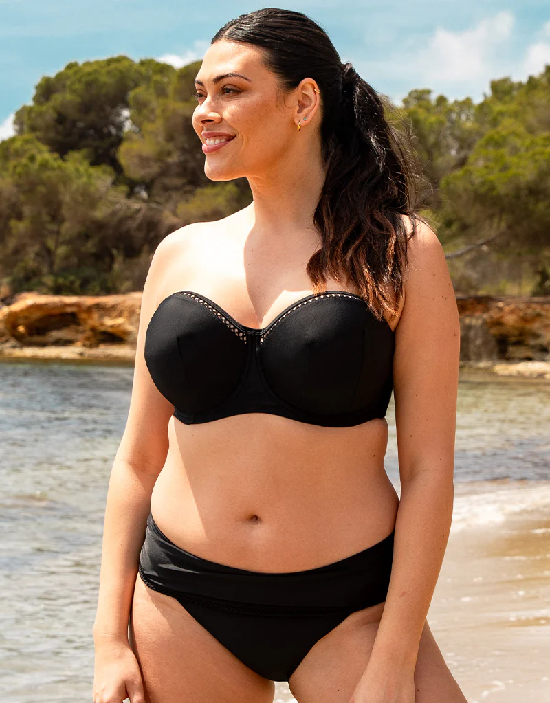 Curvy Kate First Class Deep Fold Over Bikini Brief Black - Image 5
