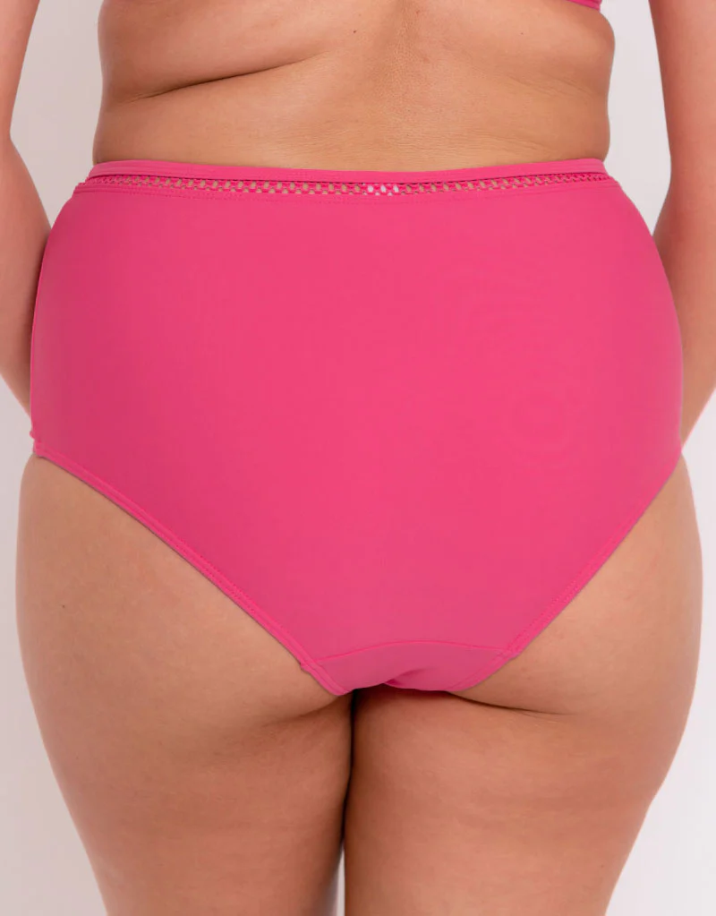 Curvy Kate First Class High Waist Bikini Bottom Pink - Image 2