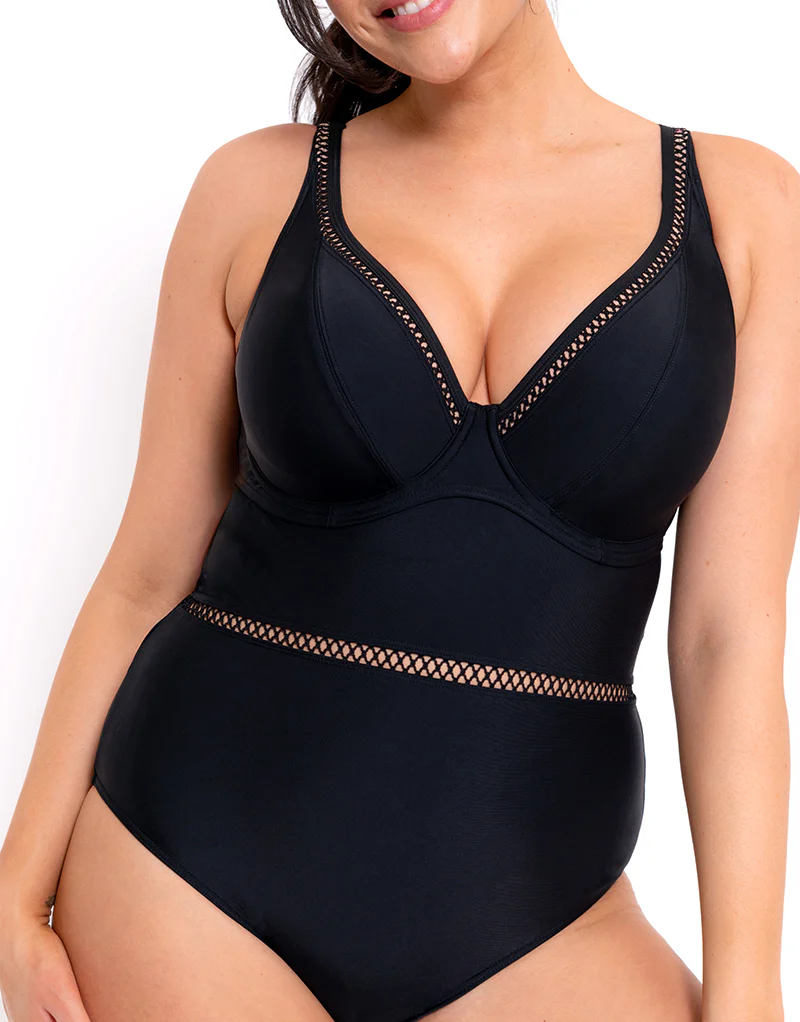 Curvy Kate First Class Multiway Plunge Swimsuit Black - Image 7