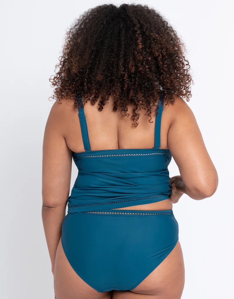 Curvy Kate First Class Plunge Tankini Multiway Top Deep Teal - Image 6