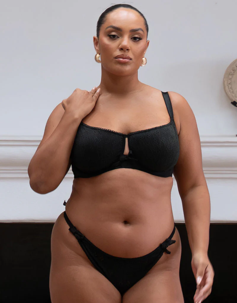 Curvy Kate Flora Balcony Bra Black - Image 2