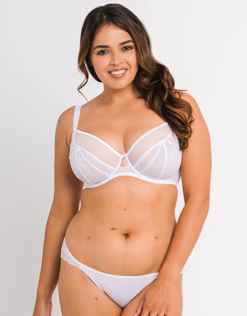 Curvy Kate Flutterby Brazilian Brief White - Image 3