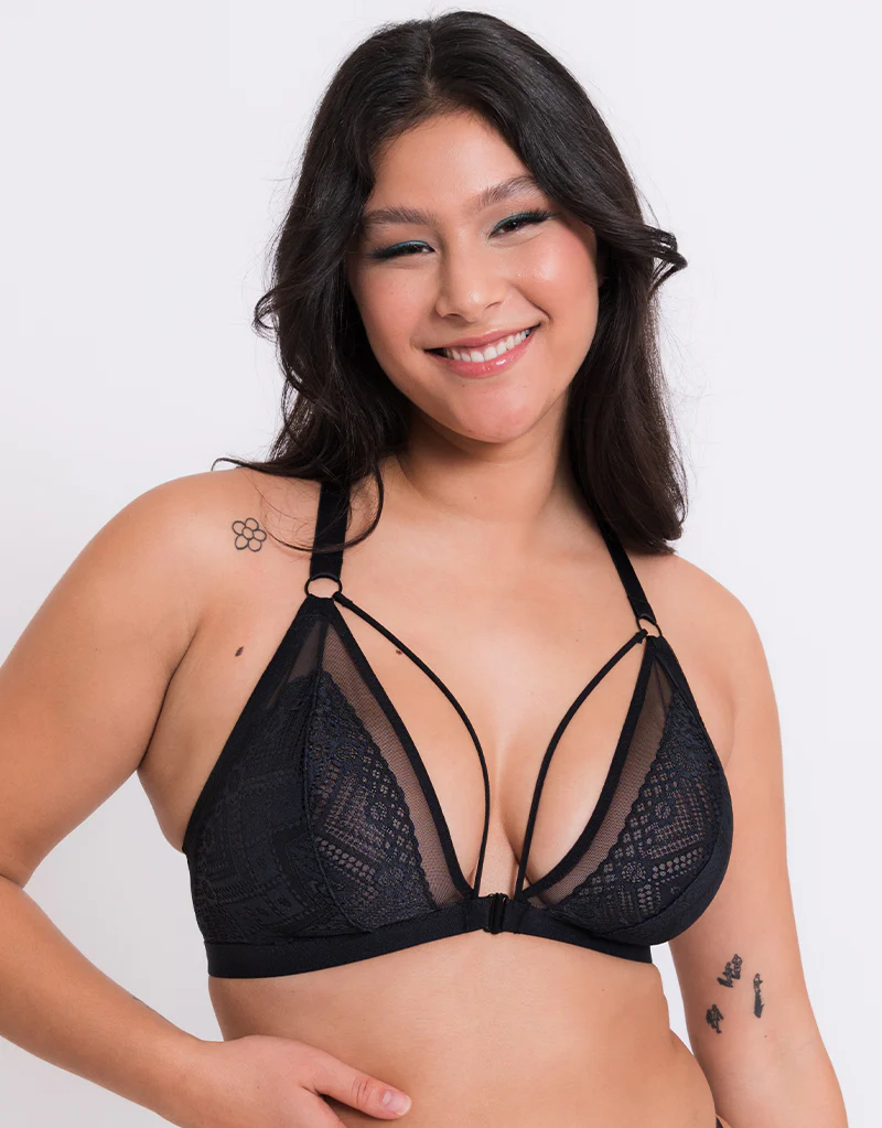Curvy Kate Front and Centre Non-Wired Bralette Black - Image 3