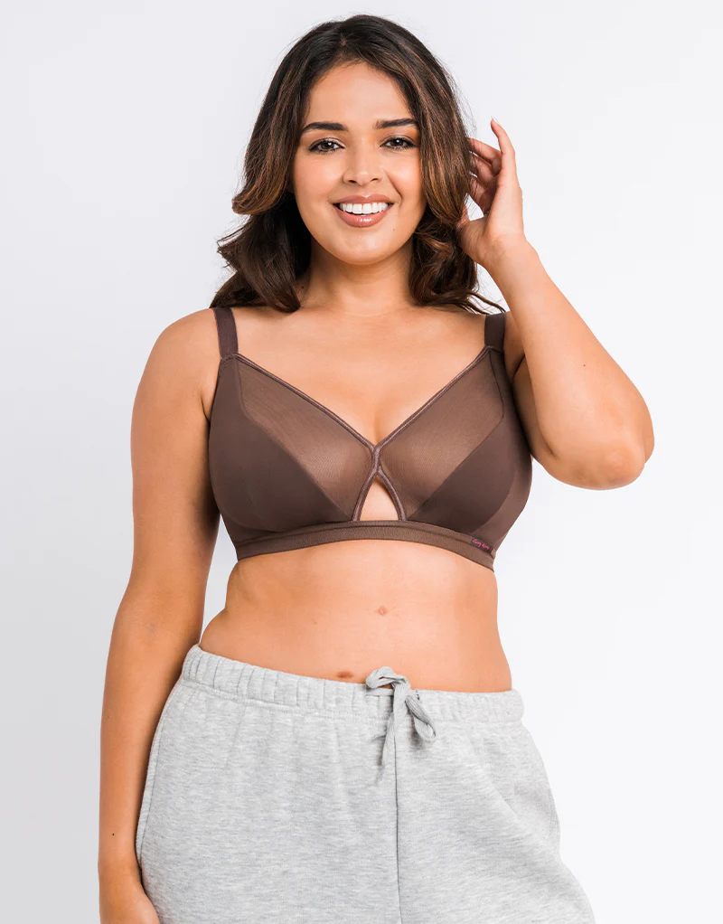 Curvy Kate Get Up and Chill Non-Wired Bralette Cocoa - Image 3