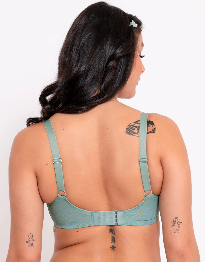 Curvy Kate Happy Boobs Balcony Bra Sage Green - Image 5