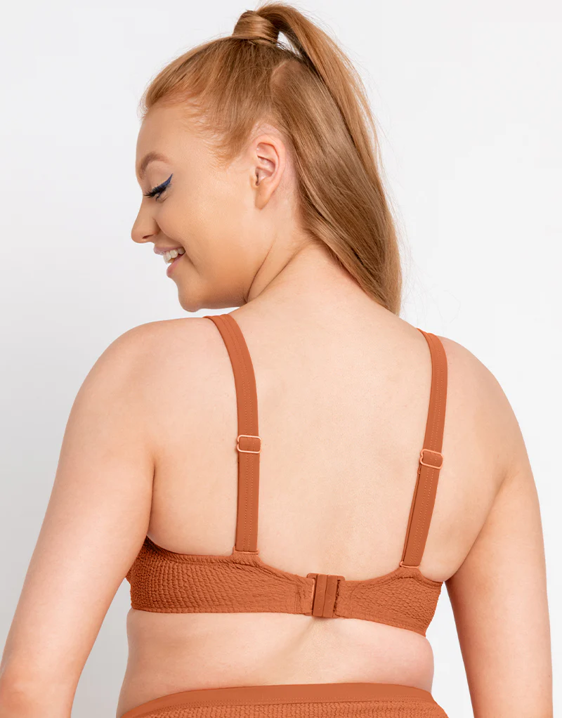 Curvy Kate Holiday Crush Balcony Bikini Top Rust - Image 5