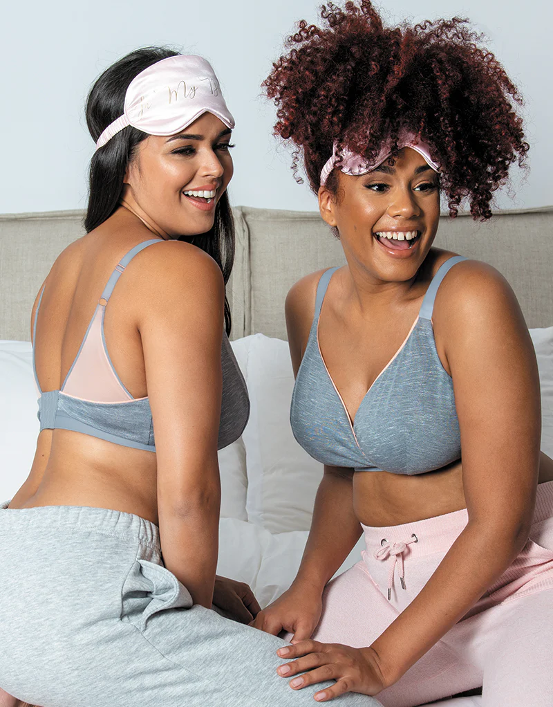 Curvy Kate In My Dreams Non-Wired Bralette Grey/Peach - Image 8