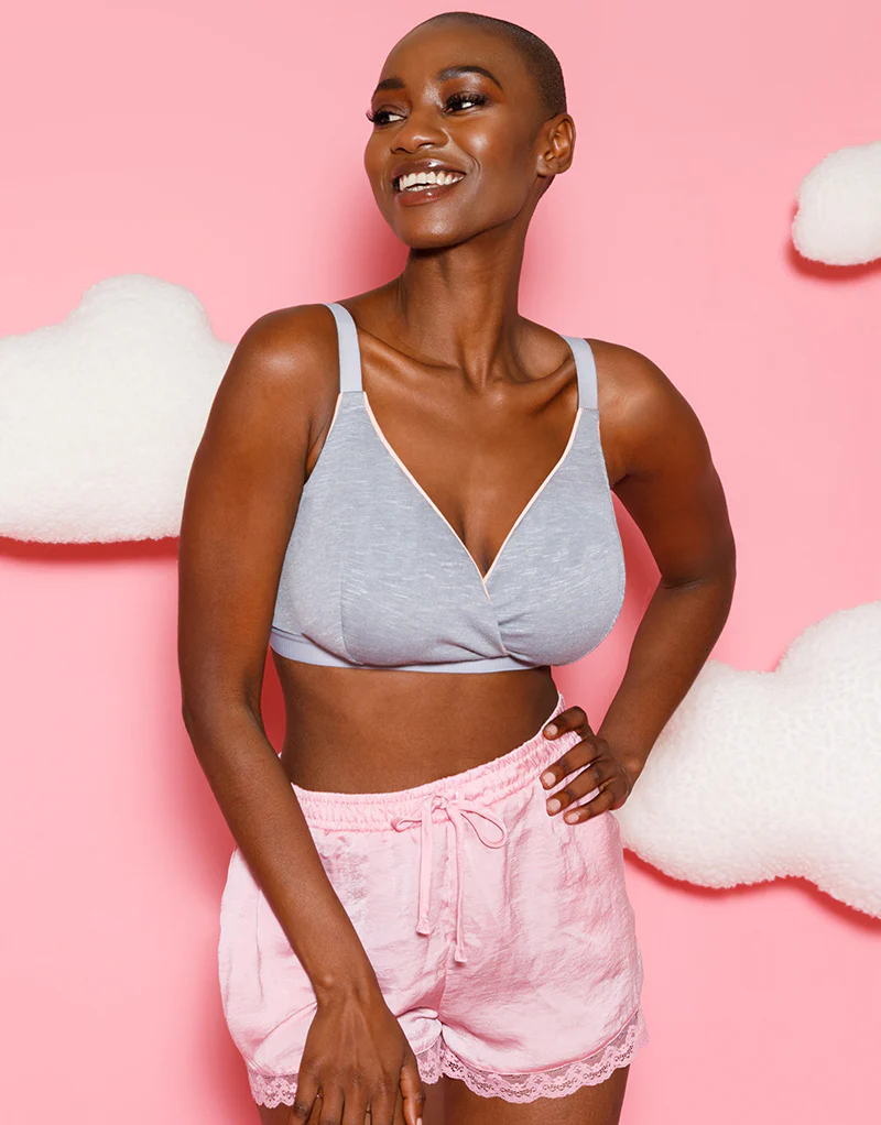 Curvy Kate In My Dreams Non-Wired Bralette Grey/Peach - Image 9