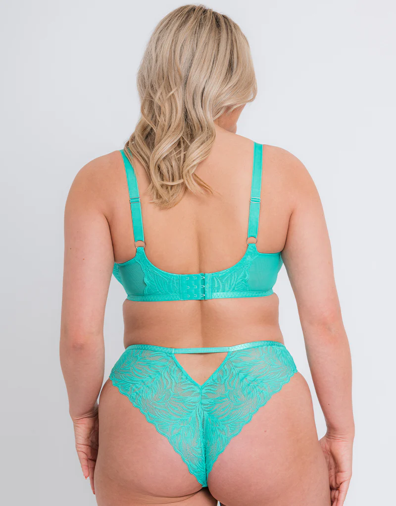 Curvy Kate Lace Daze Brazilian Brief Blue Lagoon - Image 4