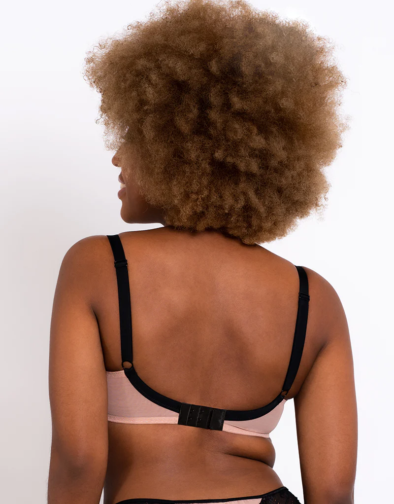 Curvy Kate Lifestyle Lace Plunge Bra Latte/Black - Image 4